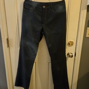 Blue Flare Wide Leg Jeans